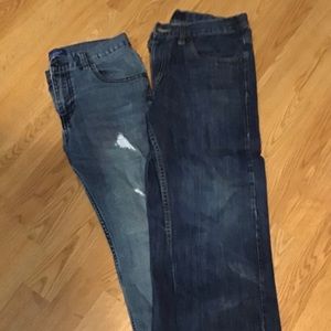 EUC SZ10 Husky Boys Levi,Arizona,Hanes jeans